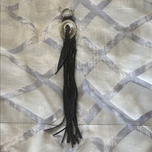 Elegant Black Tassel Keychain